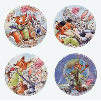 Amazon.co.jp: ズートピア缶バッジリゾートニックジュディ